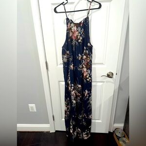 Long floral maxi dress